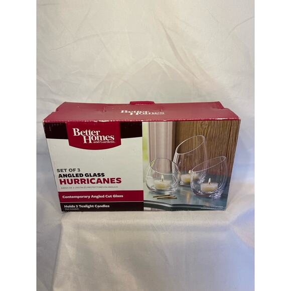 Better Home and Garden candle display-brand new-clear glass - Picture 1 of 4